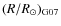 $(R/R_\odot)_{\rm G07}$