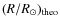 $(R/R_\odot)_{\rm theo}$
