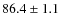 $86.4\pm1.1$