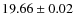 $19.66\pm0.02$