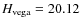 $H_{\rm vega}=20.12$