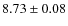 $ 8.73\pm 0.08$