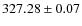 $327.28\pm 0.07$