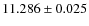 $11.286\pm 0.025$
