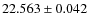 $22.563\pm 0.042$