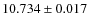 $10.734\pm 0.017$
