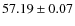 $ 57.19\pm 0.07$