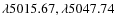 $\lambda 5015.67, \lambda 5047.74$