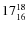 $17^{\rm 18}_{16}$