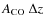 $A_{\rm CO}~\Delta z$