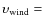 $\upsilon_{\rm wind} =$