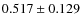 $0.517 \pm 0.129$