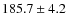 $185.7 \pm 4.2$