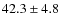 $42.3 \pm 4.8$