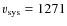 $v_{\rm sys} = 1271$