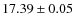 $17.39\pm 0.05$
