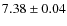$7.38\pm 0.04$