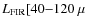 $L_{\rm FIR}[40{-}120~\mu$