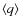 $\langle q\rangle$