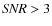 ${\it SNR}>3$