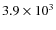 $3.9\times10^3$