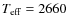 $T_{\rm eff}= 2660$