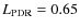 $L_{\rm PDR}=0.65$