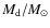 $M_{\rm d}/M_{\odot}$