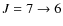 $J=7\rightarrow 6$