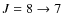 $J=8\rightarrow 7$