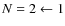 $N=2\leftarrow1$