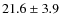 $21.6 \pm 3.9$