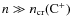 $n \gg n_{\rm cr}(\rm {C^+})$