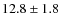 $12.8 \pm 1.8$
