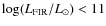 $\log(L_{\rm FIR}/L_{\odot}) < 11$