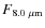 $F_{\rm 8.0~\mu m}$