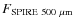 $F_{\rm SPIRE~500~\mu m}$