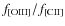 $f_{\rm [OIII]} / f_{\rm [CII]}$
