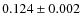 $0.124\pm0.002$