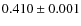 $0.410\pm0.001$
