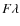 $F\lambda$