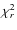 $\chi^2_r$
