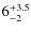 $\rm 6_{-2}^{+3.5}$