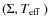 $(\Sigma,\mbox{$T_{\rm eff}$ })$
