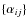 $\{\alpha_{ij}\}$
