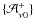 $\{ \mathcal{A}^+_{\nu 0} \}$