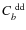 $C_b^{{\rm ~ dd}}$