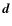 $\vec d$