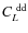 $C_L^{{\rm ~ dd}}$