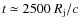 $t\simeq 2500~R_{\rm j}/c$